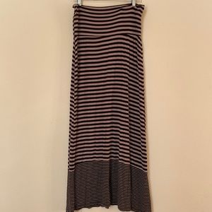 Brown and black skirt